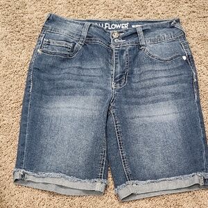 Wallflower Dark Blue Jean Shorts
